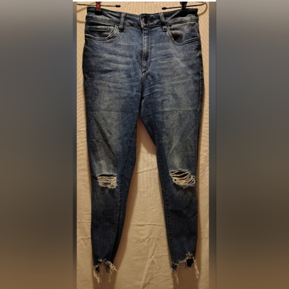 DL1961 Farrow Instaslim Laramie Wash Distressed Ankle Women's Jeans Size 29